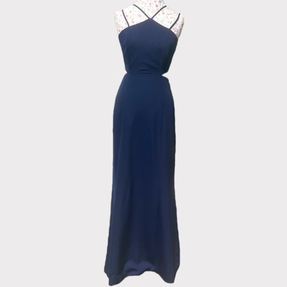 Laundry by Shelli Segal Navy Blue Gown
